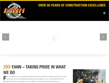 Tablet Screenshot of fanncontracting.com